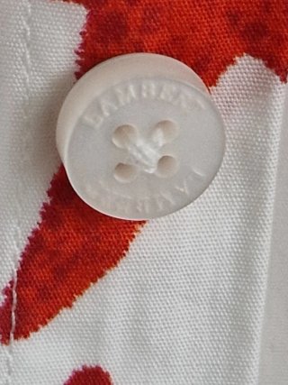 Camisa Lambert Estrellas de Mar Roja Blanca
