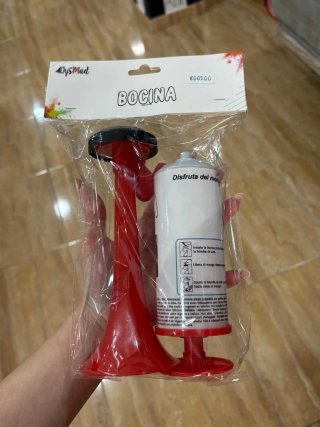 Bocina de aire con aerosol