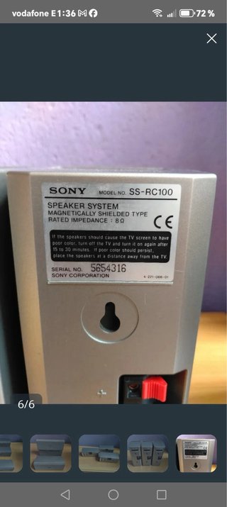 Altavoces SONY SS-RC100