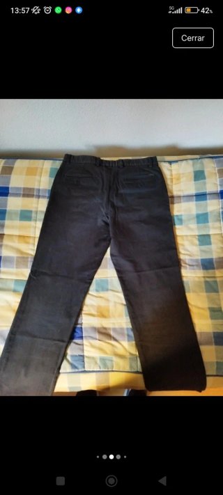 Pantalón chino hombre negro