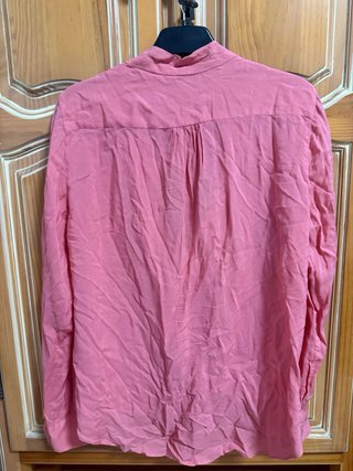 Camisa Zara cruzada coral rosada