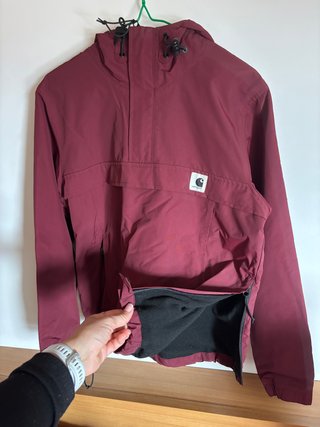Abrigo Carhartt Impermeable Granate