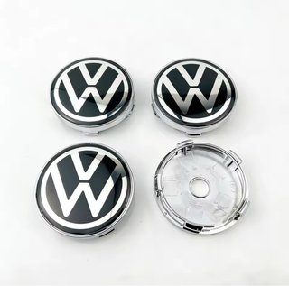 60mm 4x Tapa bujes Volkswagen Centro Llantas Tapas
