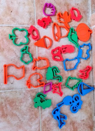 Moldes para pastas, plastilina o playa