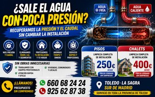 Servicio fontanería: baja presión agua