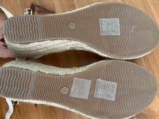 Sandalias cuña verano Fay beige talla 37