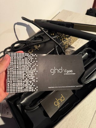 Ghd V Gold Plancha Pelo Negra y Dorada