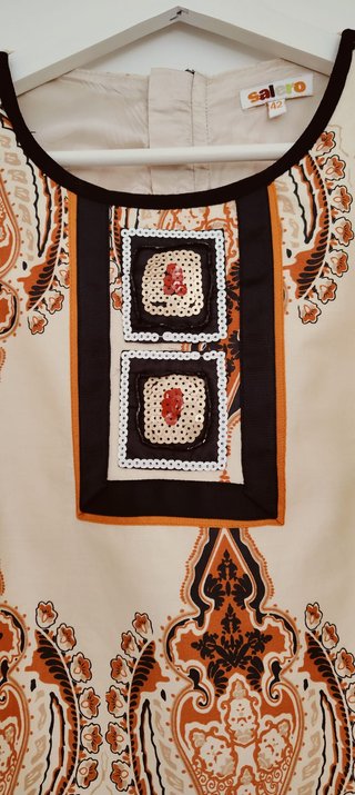 Vestido Retro Boho Chic 60s Lentejuelas