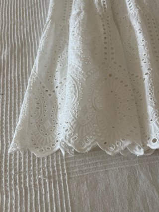 Vestido blanco bordado