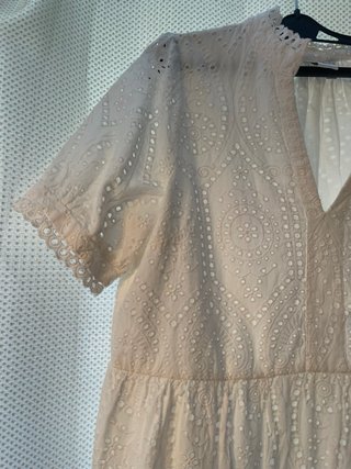 Vestido blanco bordado