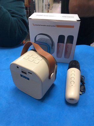Altavoz Karaoke Colorido con Micrófono