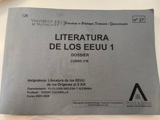 Dossier Literatura EEUU 1 UV