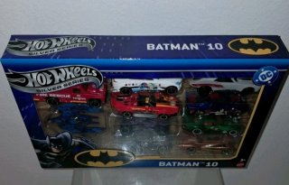 Batman DC Pack 10x Hot Wheels Silver Series