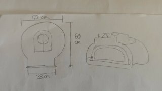 Horno de leña hierro fundido con puerta cristal