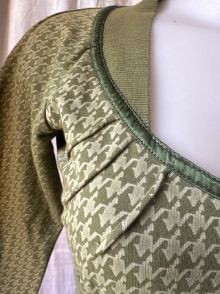 Felpa verde pied de poule Miss Sixty