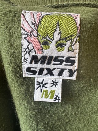 Felpa verde pied de poule Miss Sixty