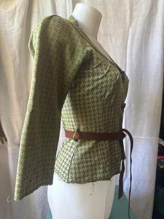Felpa verde pied de poule Miss Sixty