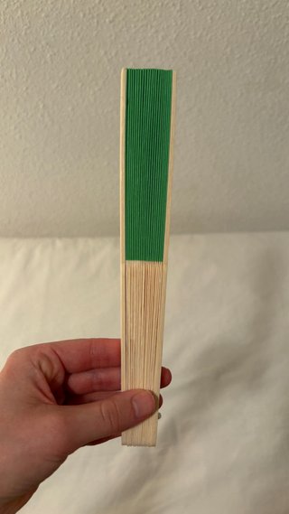 Abanicos verdes personalizados