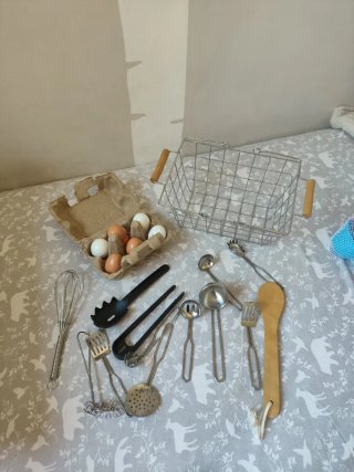 Juegos cocinita y alimentos. Más en las fotos