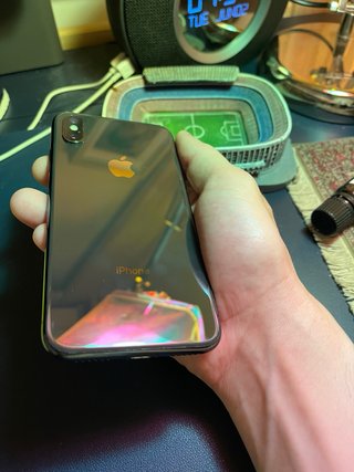 iPhone X 256GB Negro con raya en vidrio