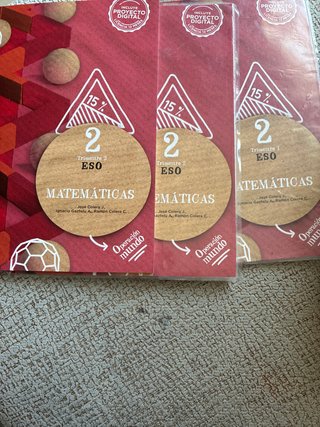 Pack 3 libros matematicas NO HAGO ENVIOS