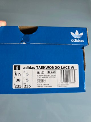 Adidas Taekwondo T38 Blanco Plateado