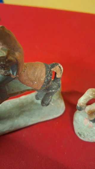16 Figuras Belén Antiguas Barro