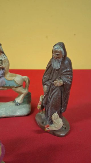 16 Figuras Belén Antiguas Barro
