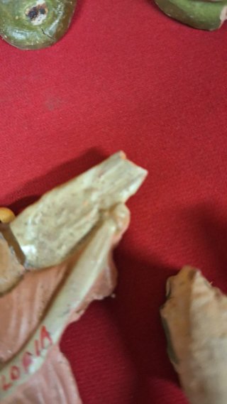 16 Figuras Belén Antiguas Barro