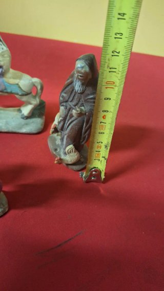 16 Figuras Belén Antiguas Barro