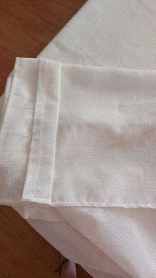 Cortina preparada para cosersololw falta coser la