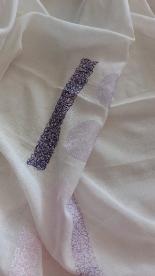 Cortina preparada para cosersololw falta coser la