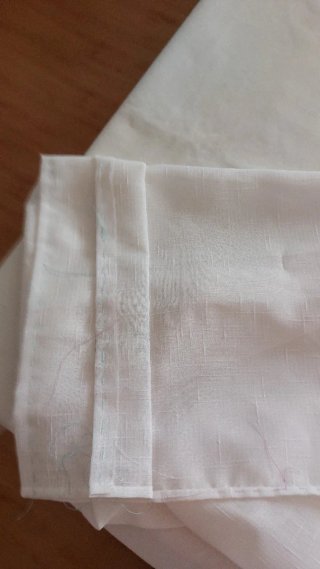 Cortina preparada para cosersololw falta coser la
