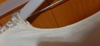 Túnica Mulaya Blanca Talla L blanca y naranja