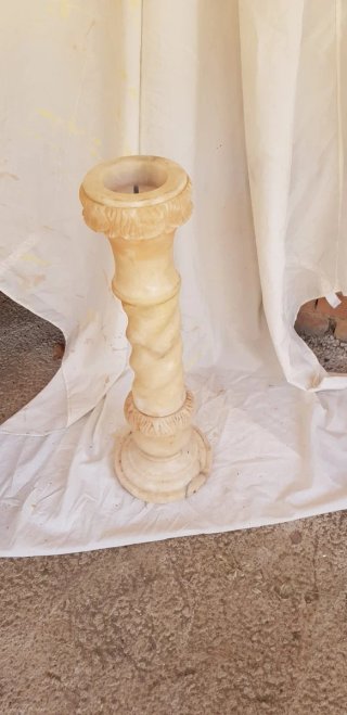 Pedestal Columna Mármol Beige