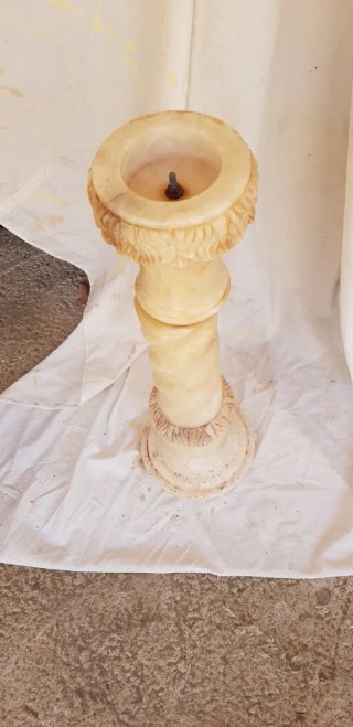 Pedestal Columna Mármol Beige