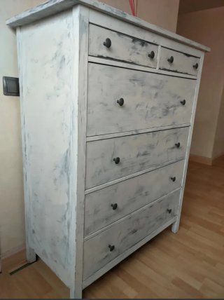 Cómoda Ikea Hemnes 6 cajones blanca