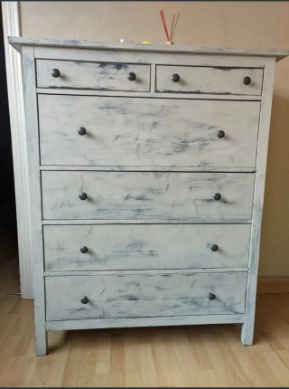 Cómoda Ikea Hemnes 6 cajones blanca