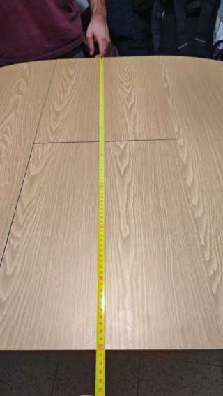 Mesa redonda extensible madera 90-175 cm