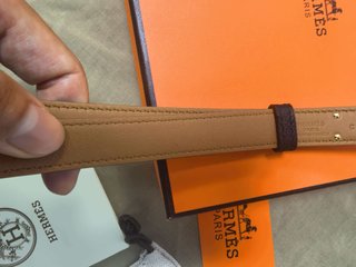 Cinturón Hermès Kelly Negro Dorado