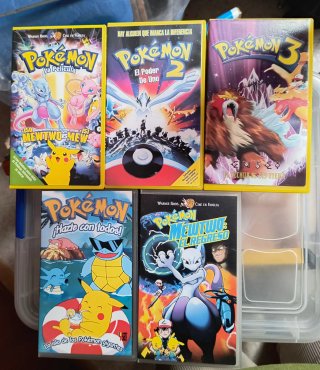 Lote Películas Pokémon VHS (Español)