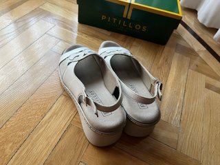 Zapatos Pitillos Talla 38 Beige