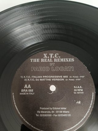 Vinilo Fabio Locati – XTC - The Real Remixes