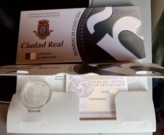 Moneda 5 Euro FNMT Ciudad Real 2011 Plata