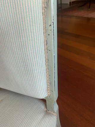 Silla tapizada estilo vintage
