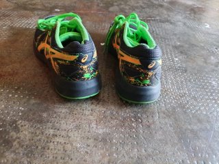 Scarpe Asics uomo/donna nere e verdi