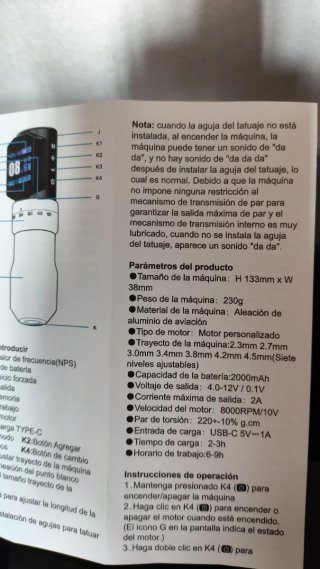Máquina Tatuar Stroke Regulable(Totalmente Nueva)