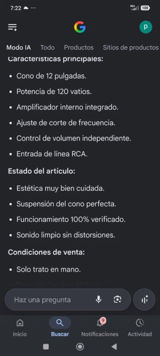 Subwoofer Sony Negro