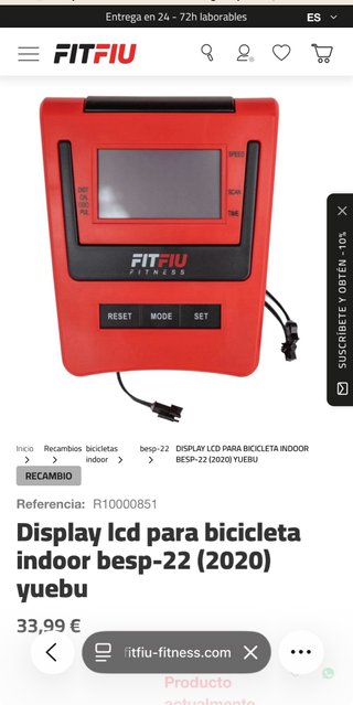 Bicicleta Estática Fit Fiu para Piezas