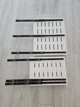 2 Cajones Extensibles Cocina Blanco